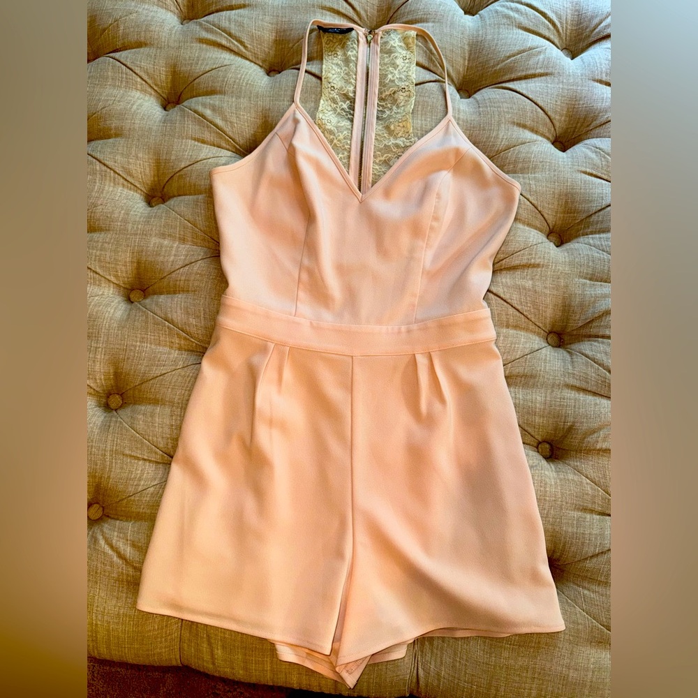 Bebe pink romper only worn once